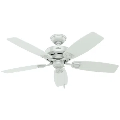 Hunter 52"  Hepburn Indoor Modern Brass Led In White