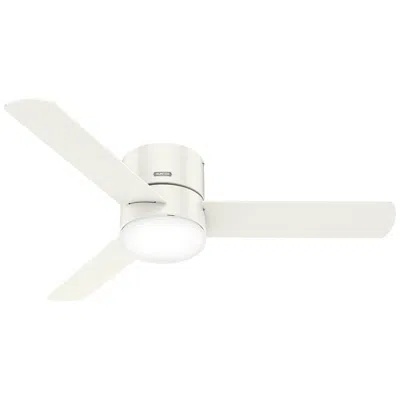 Hunter 52"  Minimus Fresh White 3-blade Led Ceiling Fan With Remote