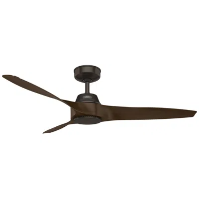 Hunter 52"  Mosley Premier Bronze Damp Rated Ceiling Fan And Wall Contr In Brown