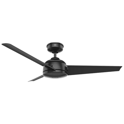 Hunter 52"  Trimaran Black Wet Rated Ceiling Fan With Wall Control