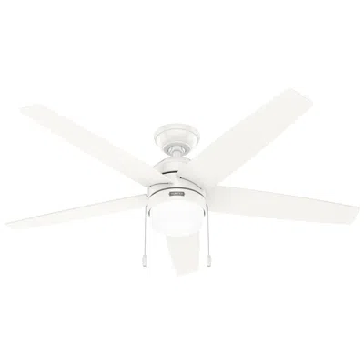 Hunter 52 Inch Bardot Fresh White Ceiling Fan With Led Light Kit