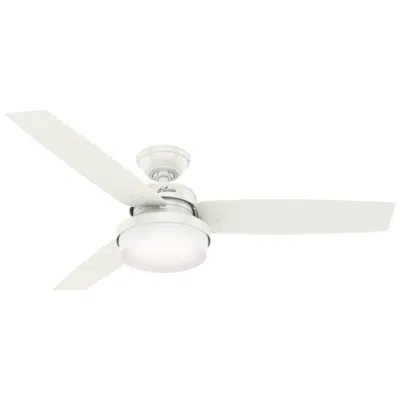 Hunter 52" Sentinel Fresh White Led Ceiling Fan