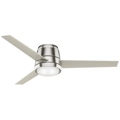 Hunter 54" Casablanca Commodus Brushed Nickel Low Profile Ceiling Fan