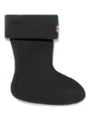 Hunter Kids Recycled Fleece Boot Socks Eu 21 - 23 Uk 4 - 6 Black By Childsplay Clothing In Black