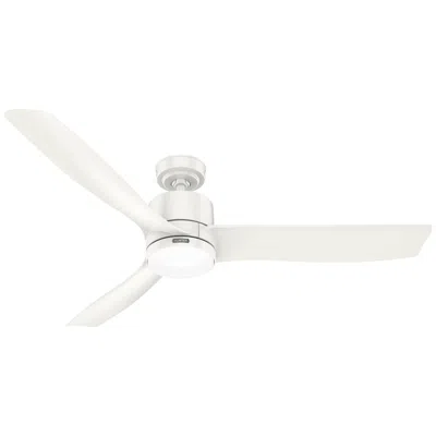 Hunter 60" Bolsa Fresh White Fan With Led Light Kit And Handheld Remote
