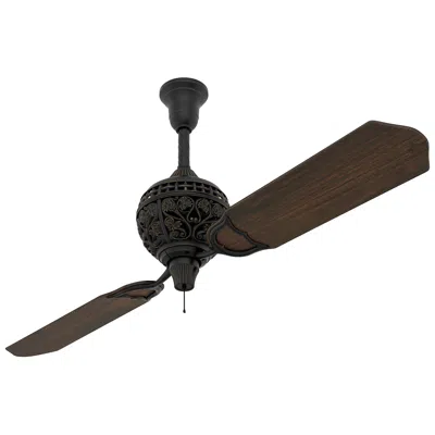 Hunter 60"  1886 Limited Edition 2-blade Ceiling Fan With Pull Chain In Brown