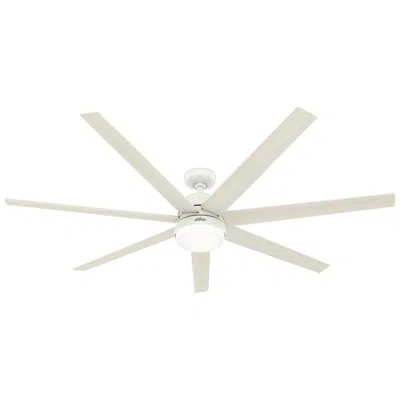 Hunter 70"  Phenomenon Matte White Led Smart Ceiling Fan