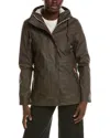 Hunter Abbey Rubberized Short Rain Jacket In Multi