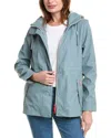 Hunter Abbey Short Rubberized Rain Jacket In Blue