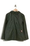 Hunter Abbey Short Rubberized Rain Jacket In  Green