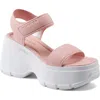 Hunter Abel Platform Sandal In Pink