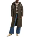 Hunter Acacia Rubberized Mid Length Rain Jacket In Multi
