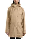Hunter Billy Hooded Raincoat In British Tan