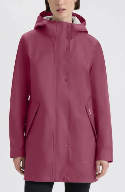 Hunter Acacia Rubberized Water-repellent Rain Jacket In Purple