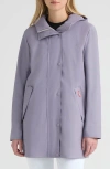 Hunter Acacia Waterproof Rubberized Rain Jacket In Gray