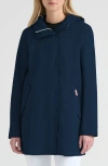 Hunter Acacia Waterproof Rubberized Rain Jacket In Gray