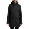 Hunter Acacia Rubberized Water-repellent Rain Jacket In Black