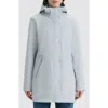 Hunter Acacia Waterproof Rubberized Raincoat In Blue