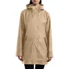 Hunter Acacia Waterproof Rubberized Raincoat In Brown