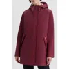 Hunter Acacia Waterproof Rubberized Raincoat In Red