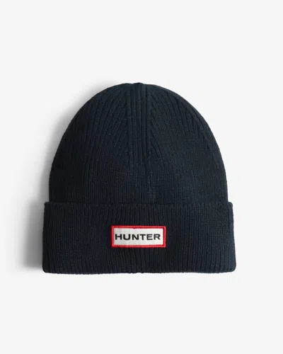 Hunter Acksley Ribbed Beanie In Night Sky