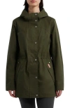 Hunter Adela Hooded Waterproof Jacket In Green