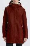 Hunter Adela Classic Waterproof Rain Jacket In Red