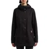 Hunter Acacia Rubberized Water-repellent Rain Jacket In Black