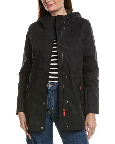 Hunter Adela Waterproof Classic Rain Jacket In Black
