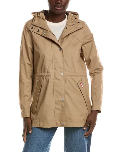 Hunter Adela Waterproof Classic Rain Jacket In Brown
