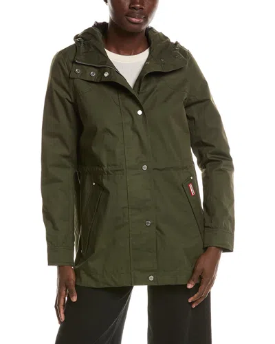 Hunter Adela Waterproof Classic Rain Jacket In Green