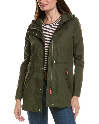 Hunter Adela Waterproof Classic Rain Jacket In Green