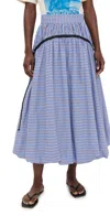 Hunter Allegra Skirt Marfa Stripe In Blue