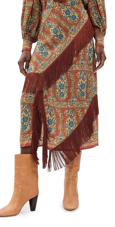 Hunter Allyne Skirt Amber Glen Brown