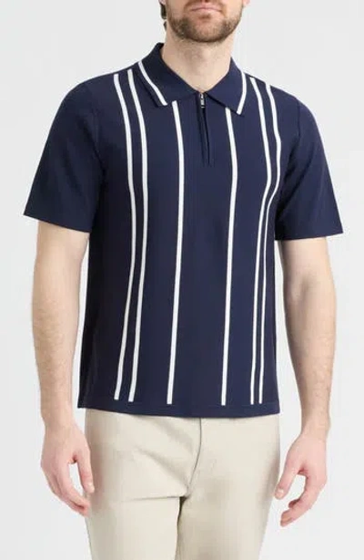 Hunter Alsen Half Zip Polo Sweater In Multi