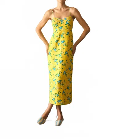 Hunter Amal Spaghetti Strap Midi Dress In Middleton Meadow In Multi