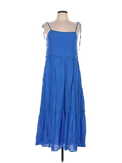 Pre-owned Hunter & Brown Casual Dress In Blue