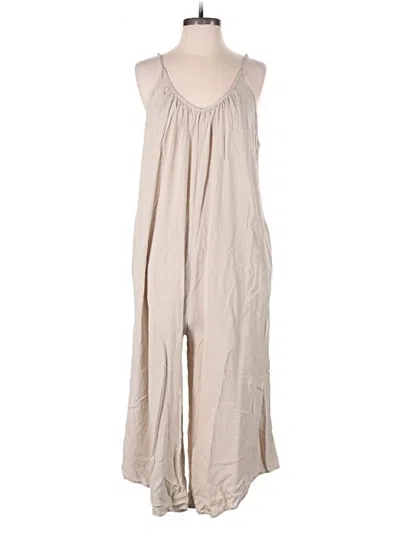 Pre-owned Hunter & Brown Jumpsuit In Tan