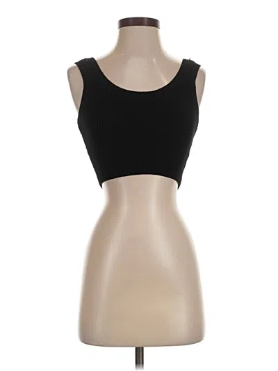 Pre-owned Hunter & Brown Sleeveless Top Black Strapless Neckline Tops
