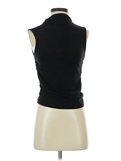 Pre-owned Hunter & Brown Sleeveless Turtleneck In Black