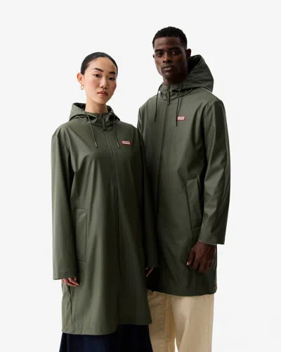 Hunter Andrea Unisex Rain Coat In Green