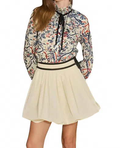 Hunter Angelina Mini Skirt In Ivory In Neutral