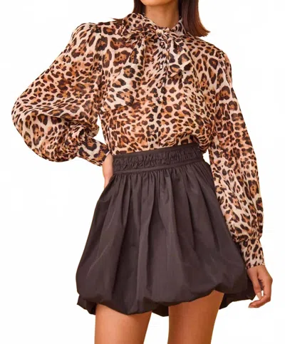 Hunter Angelina Mini Skirt In Onyx In Black