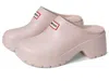 Hunter Hwanika Clogs Medium Natural In Pink