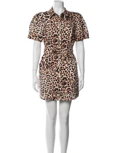 Pre-owned Hunter Animal Print Mini Dress In Multicolor