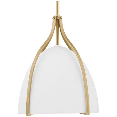 Hunter Arcelia Alturas Gold With Cased White Glass 1 Light Pendant