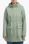 Hunter Ariel Water Repellent Cotton Canvas Jacket In Herb Sage