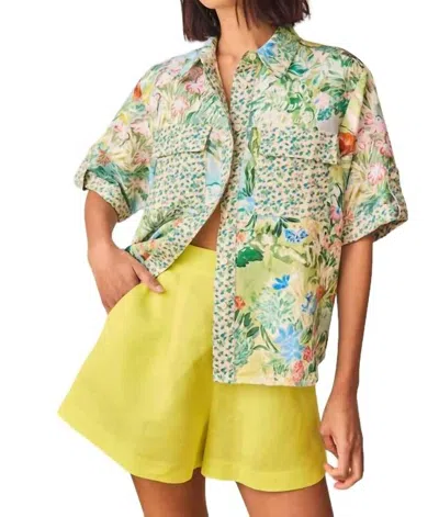 Hunter Ashton Shorts In Lime In Multi