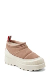 Hunter Askern Waterproof Suede Platform Bootie In Sand