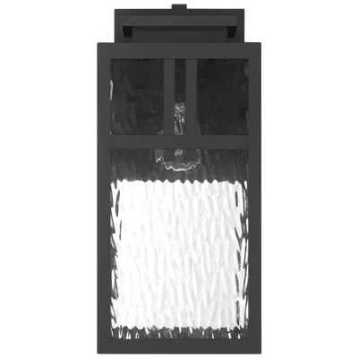 Hunter Aspenbrook Matte Black Weathermax 1 Light Large 17 Inch Wall Light